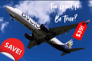 Avelo Airlines Plane Flying