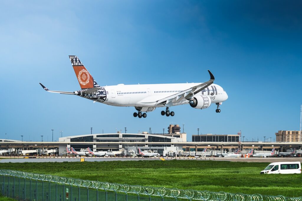 Fiji Airways Plane Landing