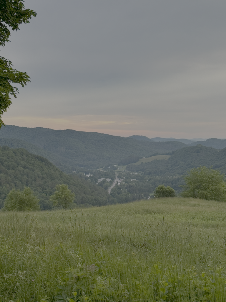 Overview of Chelsea from Forest Edge Campsite