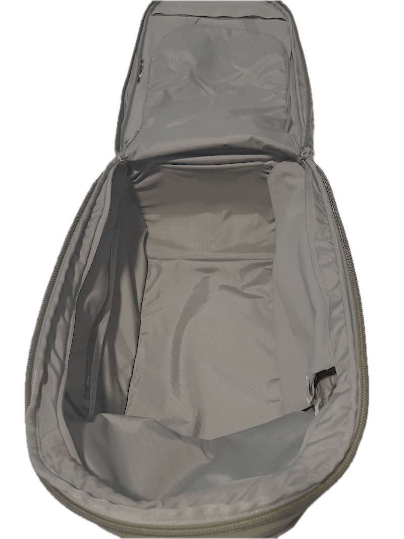 YETI Crossroads Backpack inside unzipped