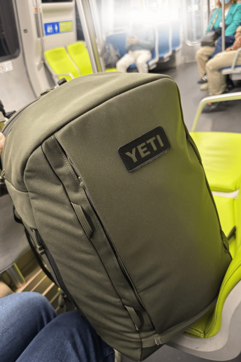 YETI Crossroads Backpack at SFO