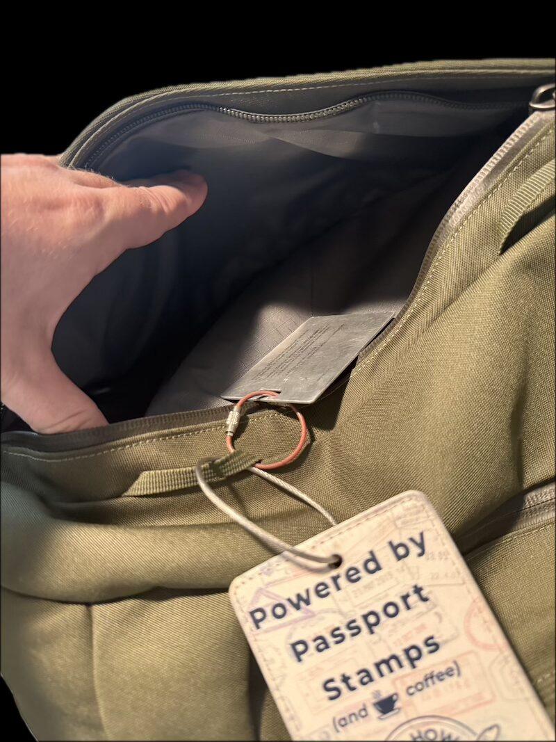 YETI Crossroads Backpack top pocket