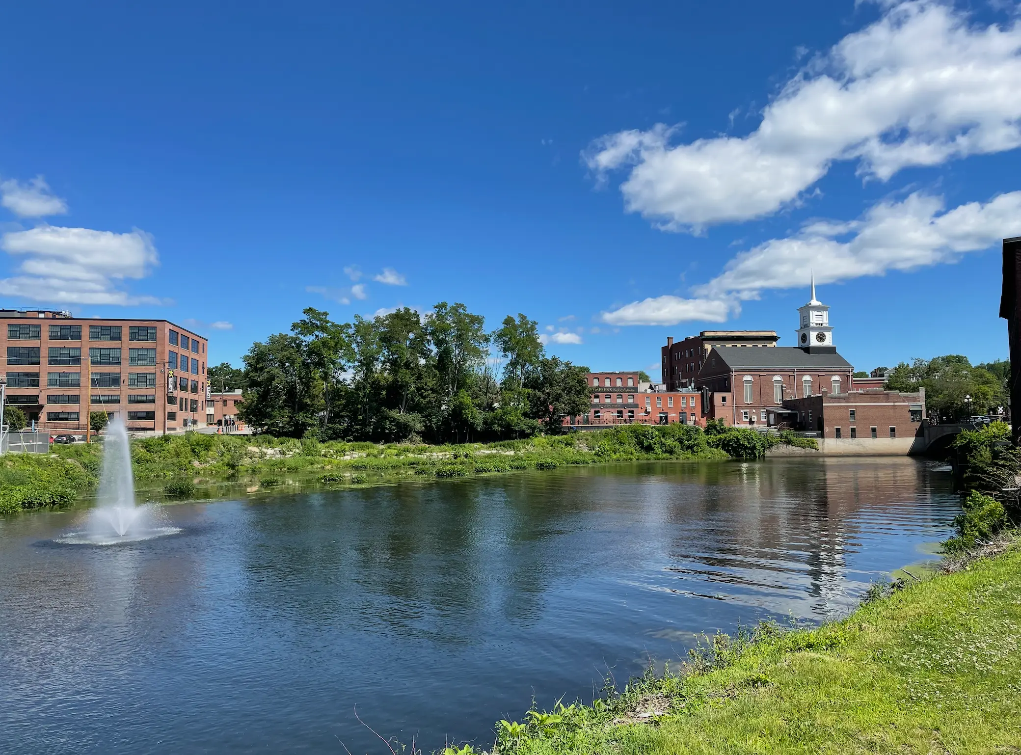Nashua River in downtown Nashua, NH